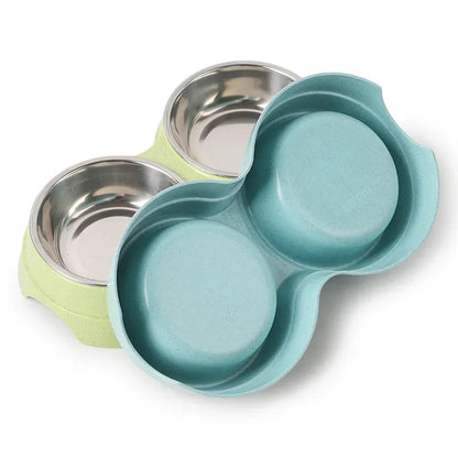 TwinFeast Stainless Steel Double Pet Bowl
