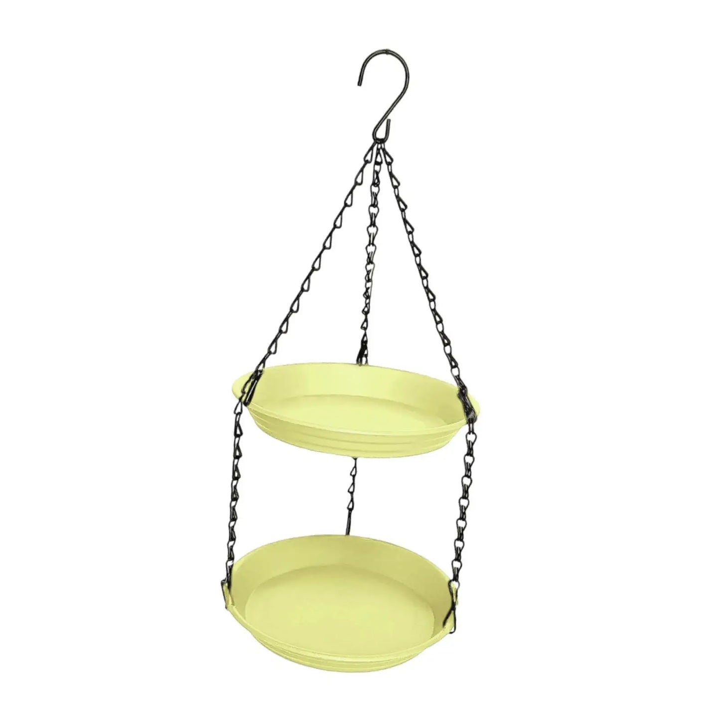 FeatherFeast Dual Bowl Hanging Bird Feeder