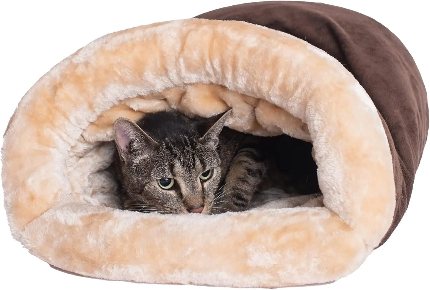CozyNest Semi-Enclosed Winter Cat Sleeping Bag