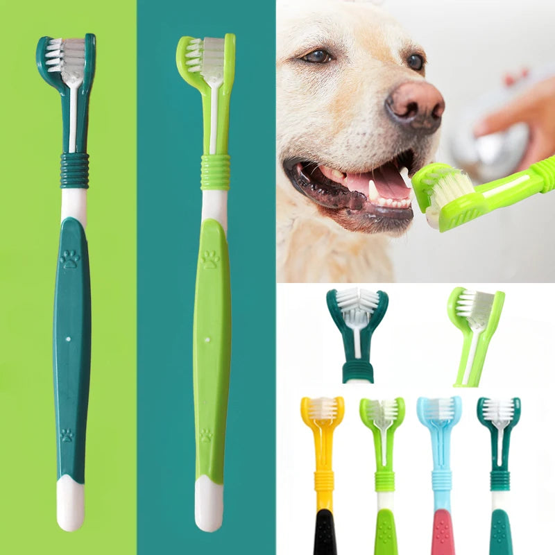 TripleClean 3-Sided Pet Toothbrush