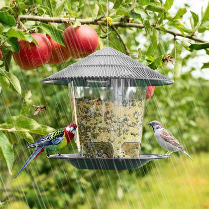 ForestShield Covered Hanging Bird Feeder