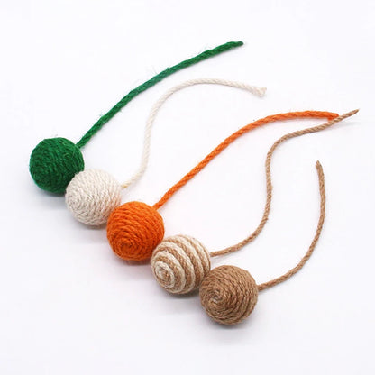 Rattle & Roll Sisal Weave Interactive Cat Ball
