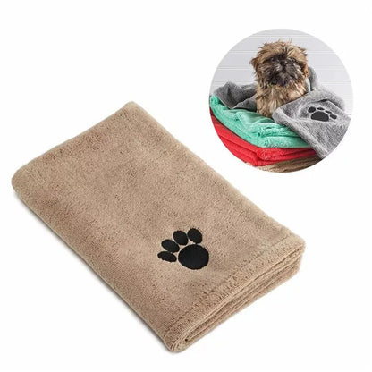 CloudDry Ultra-Soft Microfiber Pet Bath Blanket