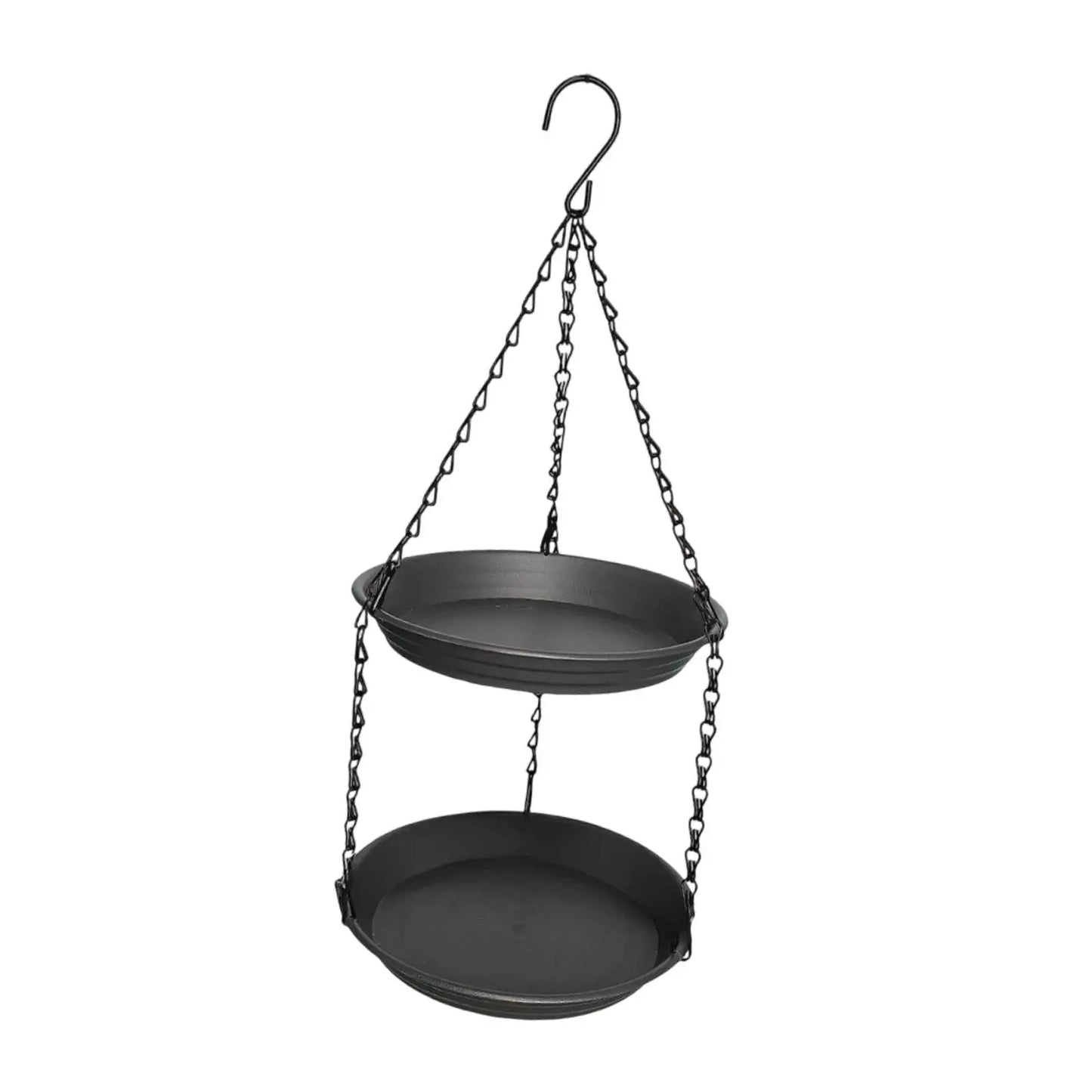 FeatherFeast Dual Bowl Hanging Bird Feeder