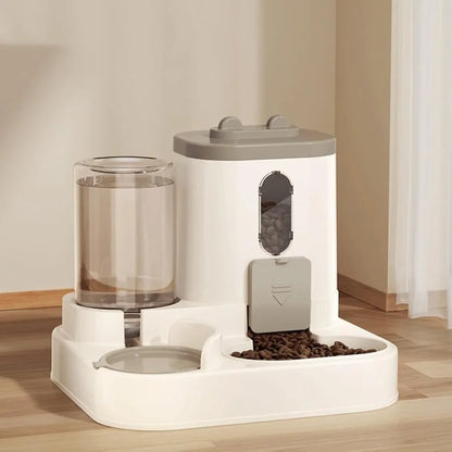 FeedFlow 2-in-1 Auto Food & Water Feeder