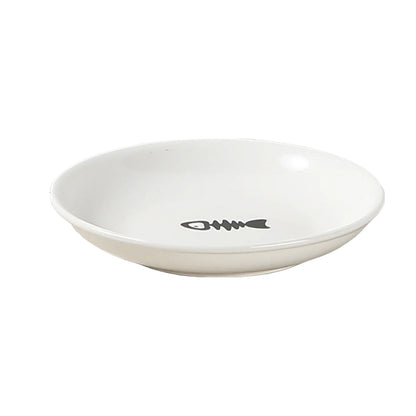 WhiskerEase Elevated Ceramic Cat Bowl