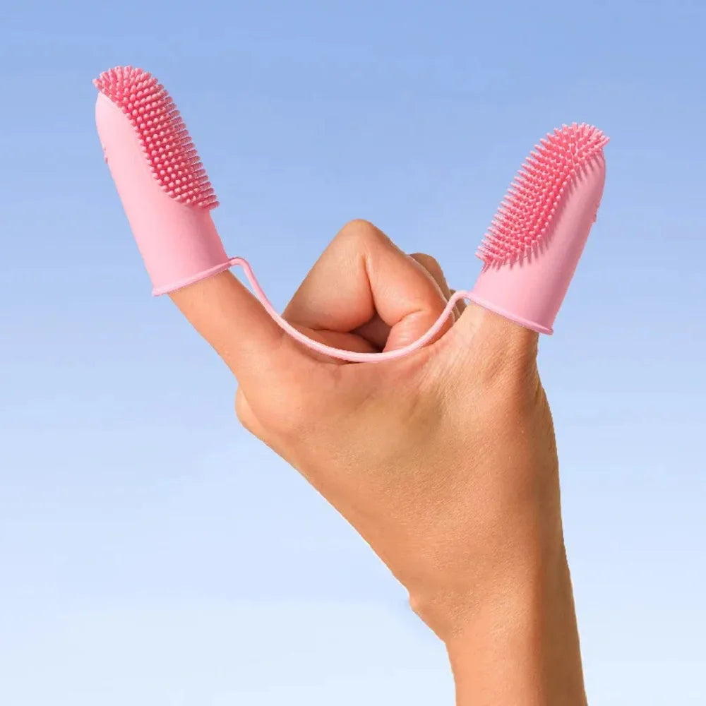 SilicaBrush 2-Finger Silicone Pet Toothbrush
