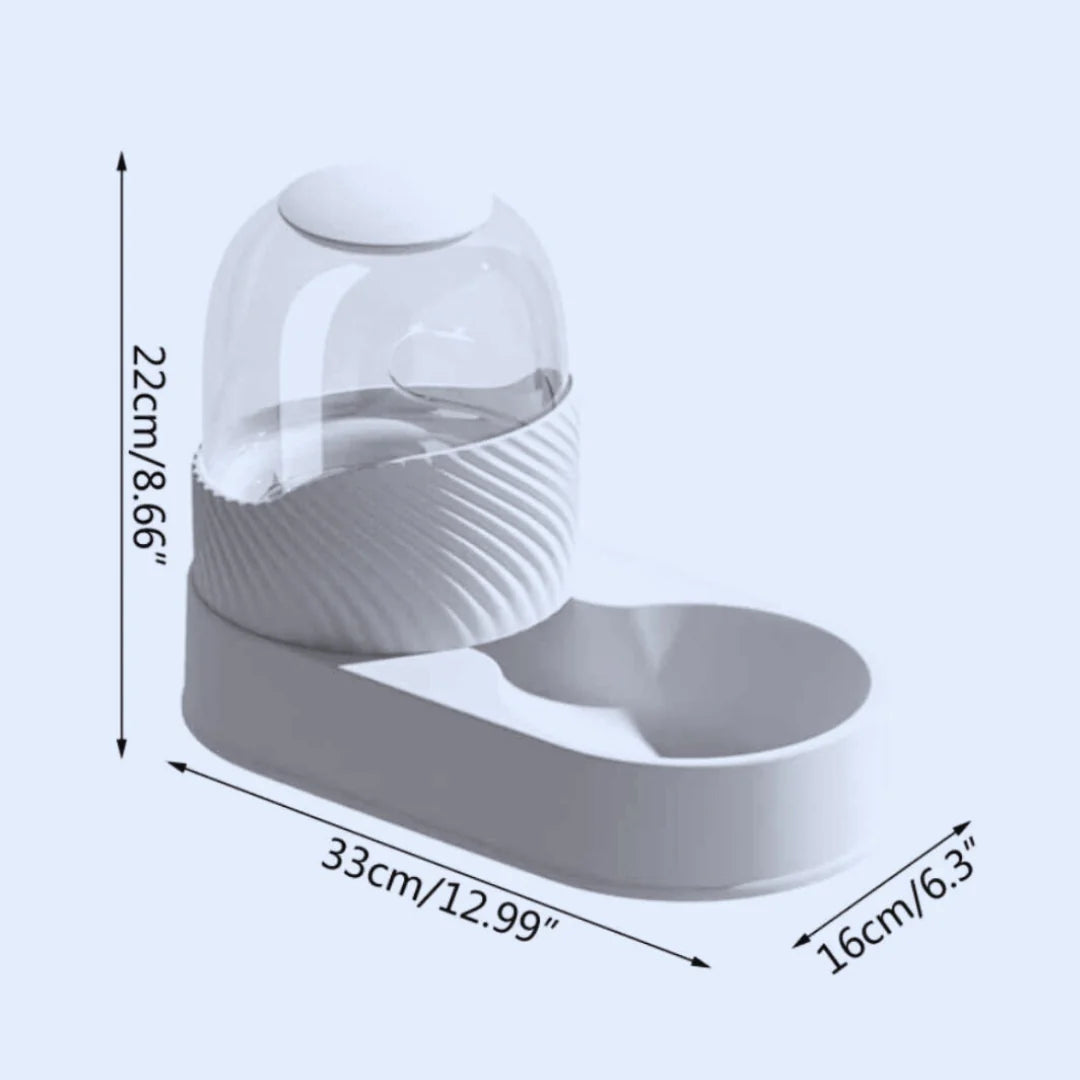 DesignFeedingStation – Feeding Station with Glass Dome & Non-Slip Base