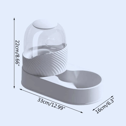 DesignFeedingStation – Feeding Station with Glass Dome & Non-Slip Base