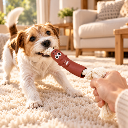 Funny Sausage Rope Dog Toy