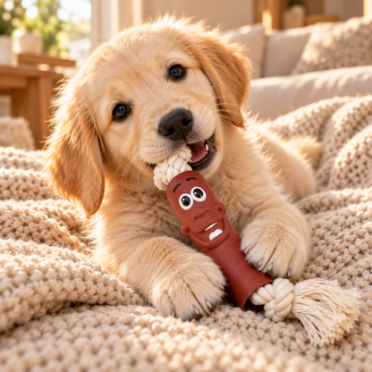Funny Sausage Rope Dog Toy