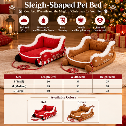 Christmas Sleigh Pet Bed