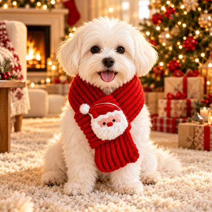 Cozy Christmas Pet Scarf