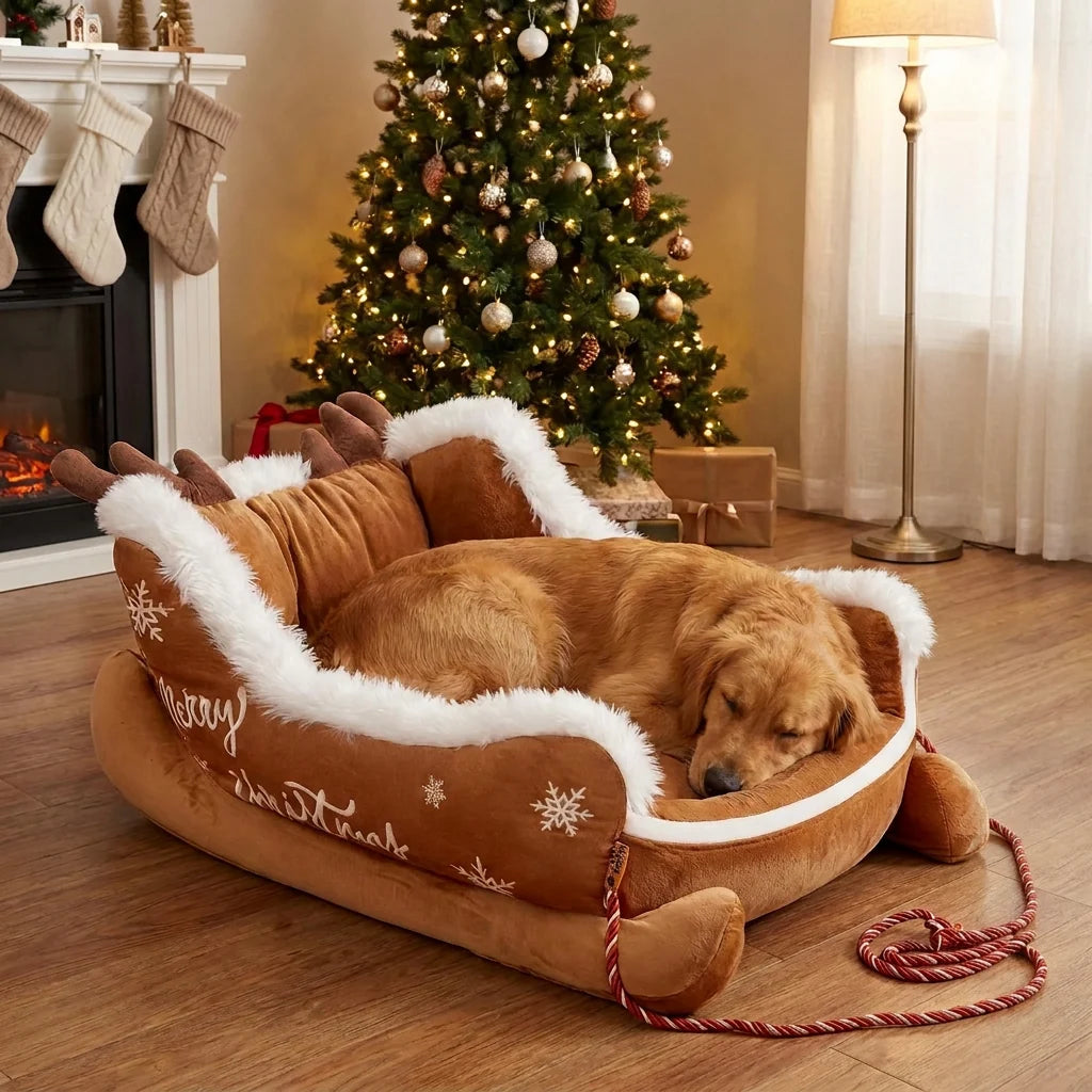 Christmas Sleigh Pet Bed
