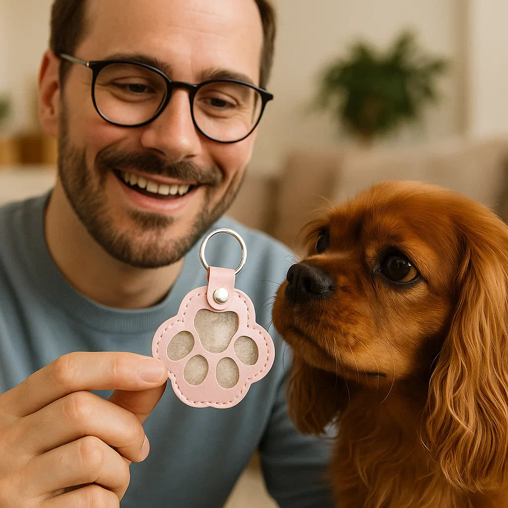 MemoryBand – Leather Keyring for Keeping Pet Hair
