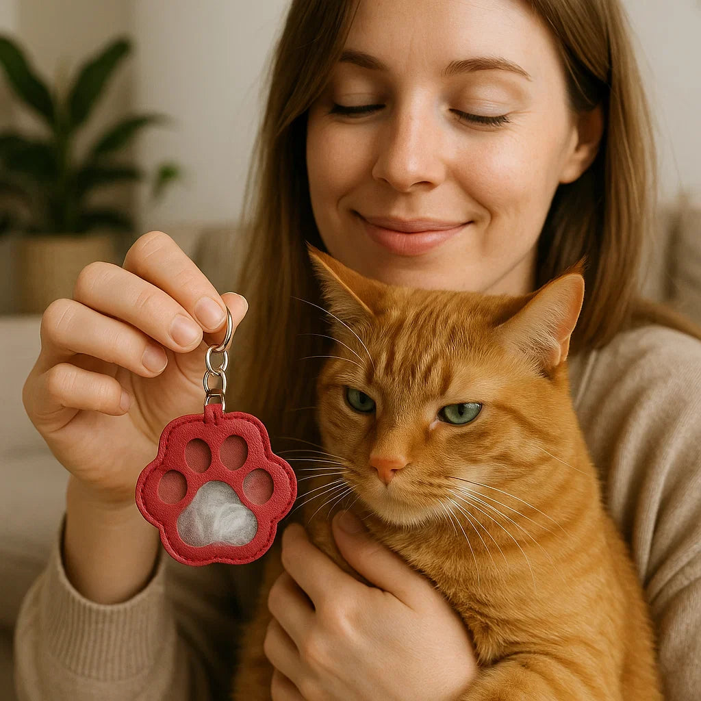 MemoryBand – Leather Keyring for Keeping Pet Hair
