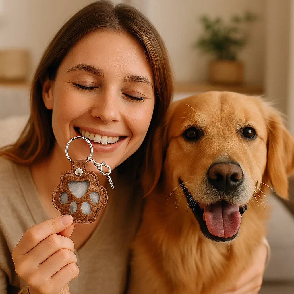 MemoryBand – Leather Keyring for Keeping Pet Hair