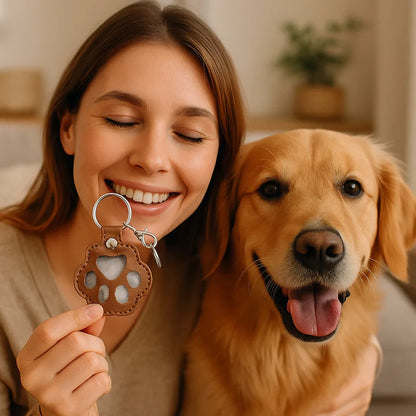 MemoryBand – Leather Keyring for Keeping Pet Hair