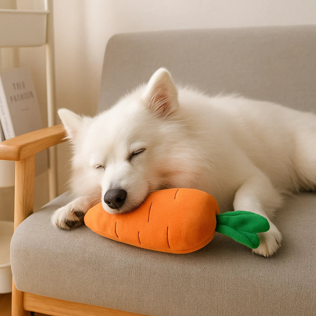 Carrot Squeaker – Carrot-Shaped Dog Toy with Squeaker